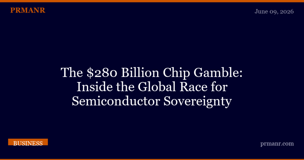 The $280 Billion Chip Gamble: Global Semiconductor Sovereignty